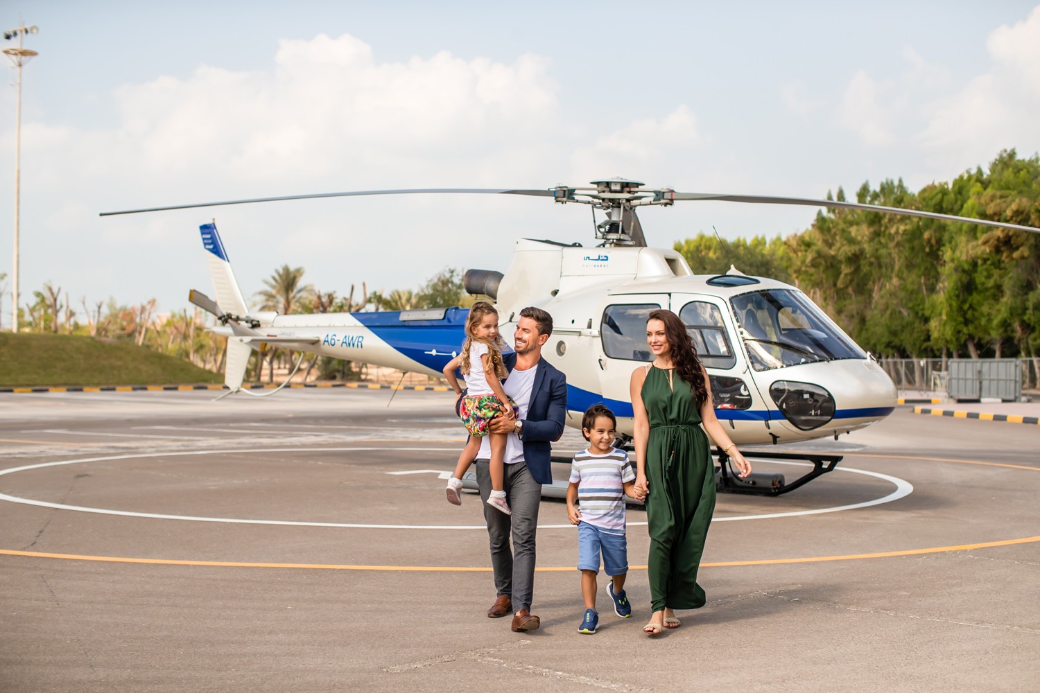 Helicopter tour UAE